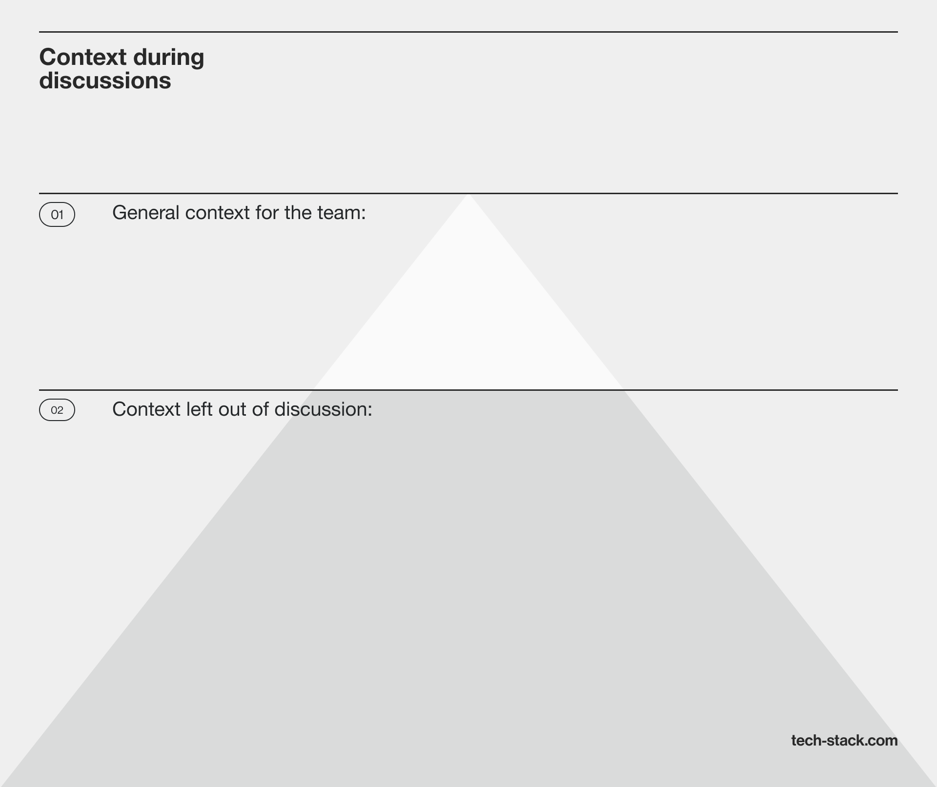 An iceberg comparison helps to show how much of a context slips the teams’ attention